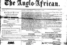 Facsimile of The Anglo-African newspaper by Robert Campbell